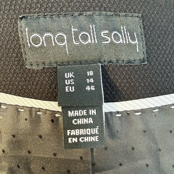 Long Tall Sally LTS Elegant Black Blazer 14 Tall - Picture 4 of 10